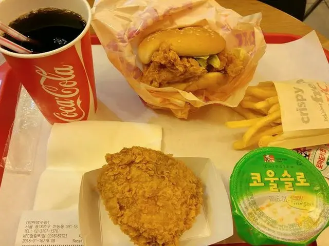 【韓国ファーストフード】カロリーがやばいけどKFCのお得なセット【韓国】