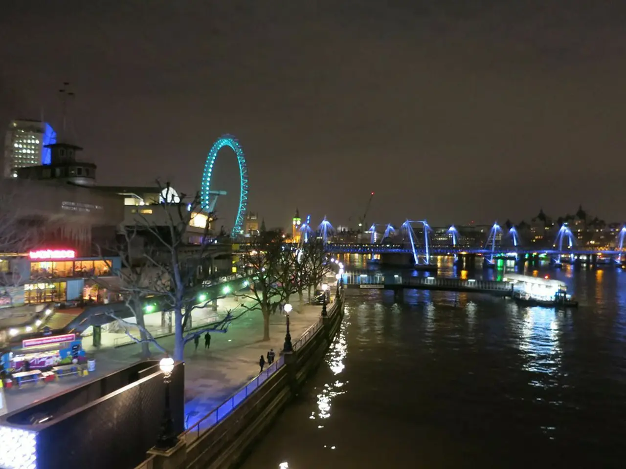 ウォータールー橋から見る夜景