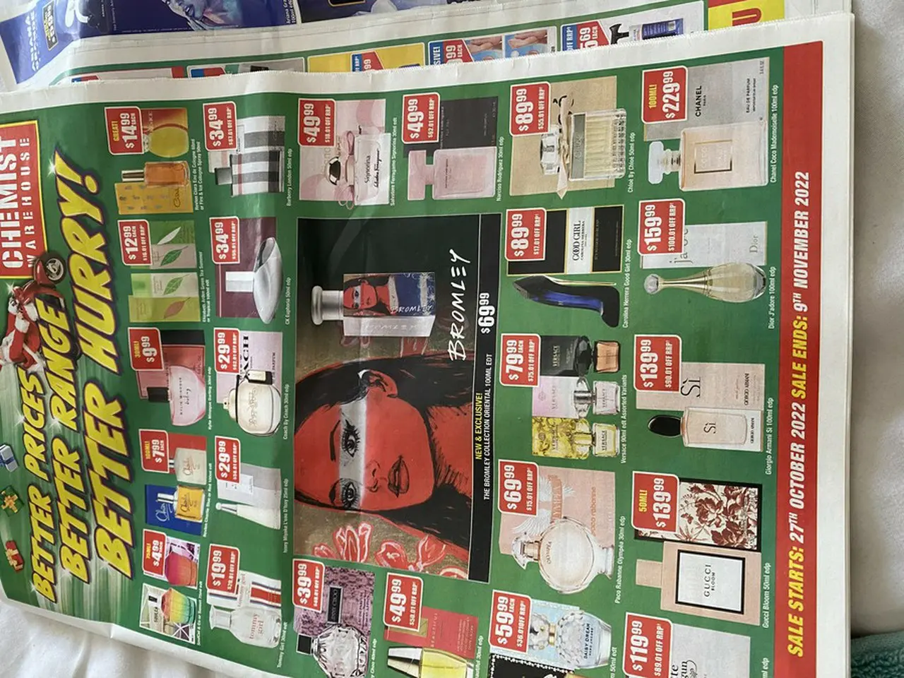 オーストラリアの大手チェーン店の薬局の広告