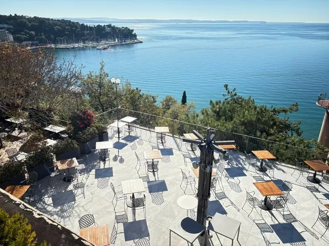 強風で有名なトリエステの海、ホテルから夕刻の静けさを楽しむ【イタリア】