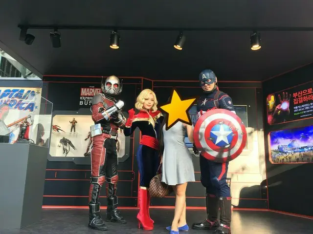 清渓広場で「MARVEL」イベントにキャラクター出現【韓国】