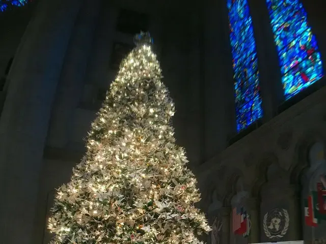 平和を願う『グレース大聖堂』のクリスマスツリー【アメリカ・サンフランシスコ】