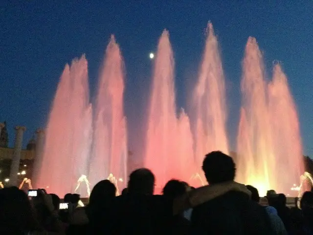 バルセロナの噴水ショー【スペイン】