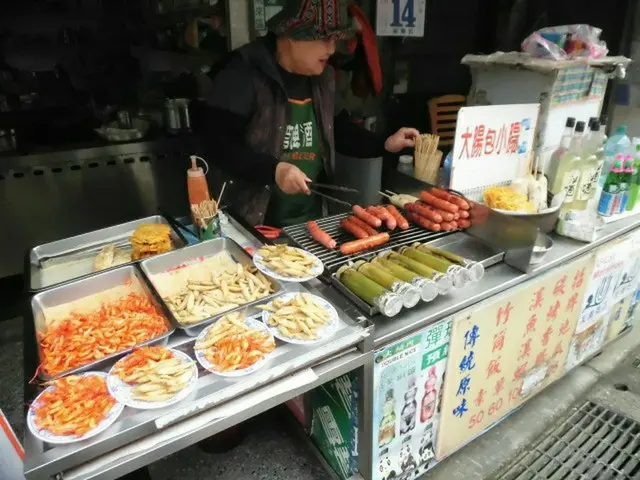 甘さがちょうどいい台湾のソーセージ【台湾・台北】